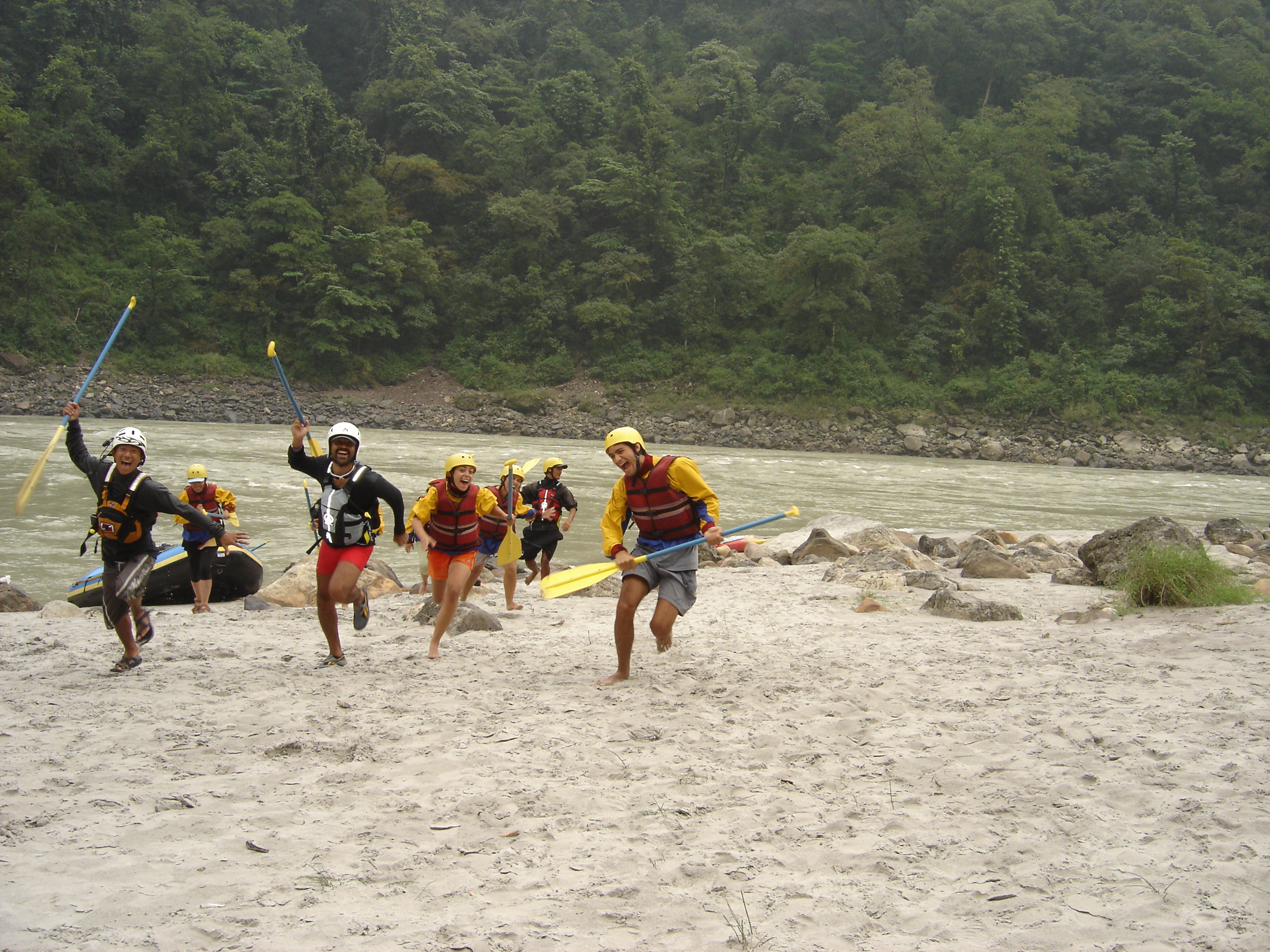 Group rafting experience