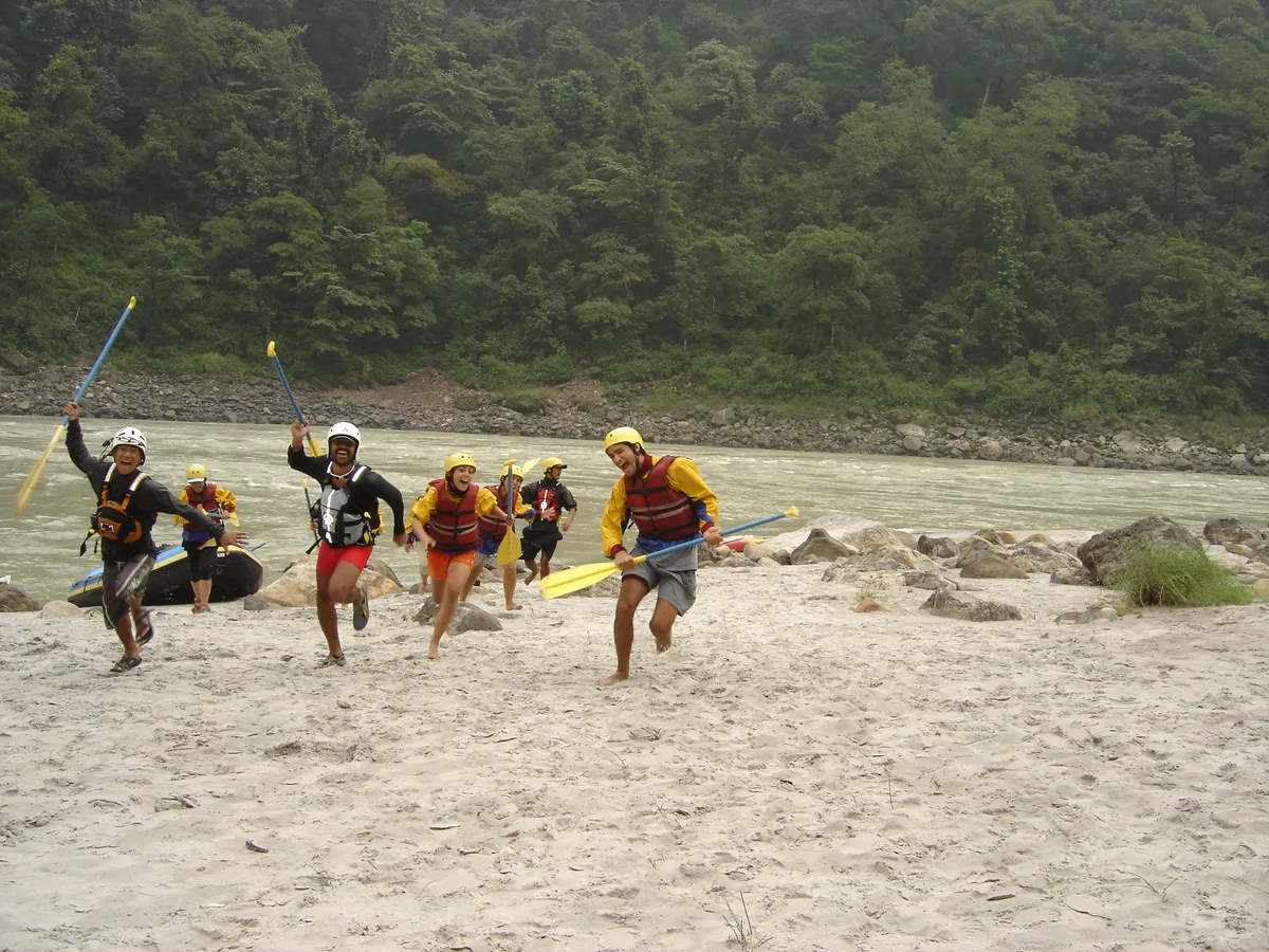 Group rafting experience