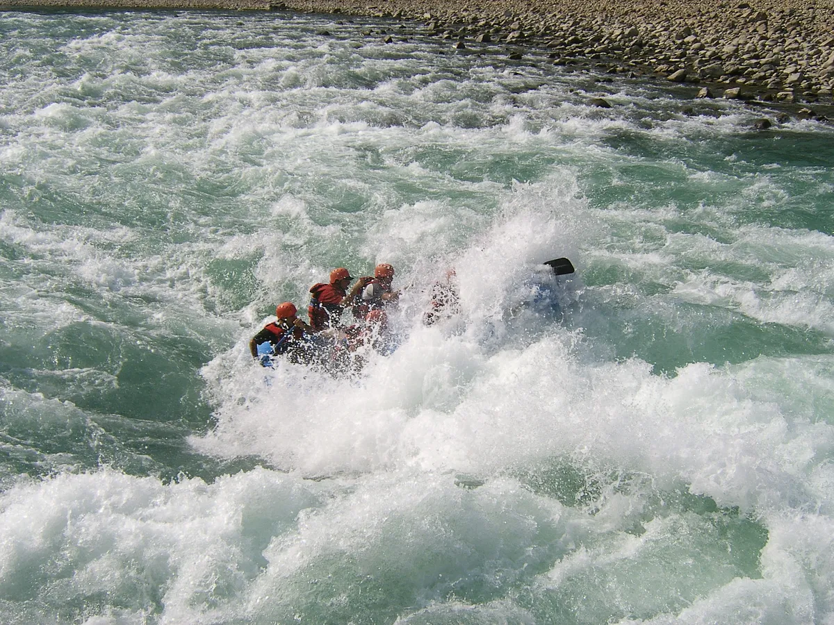 Navigating river rapids
