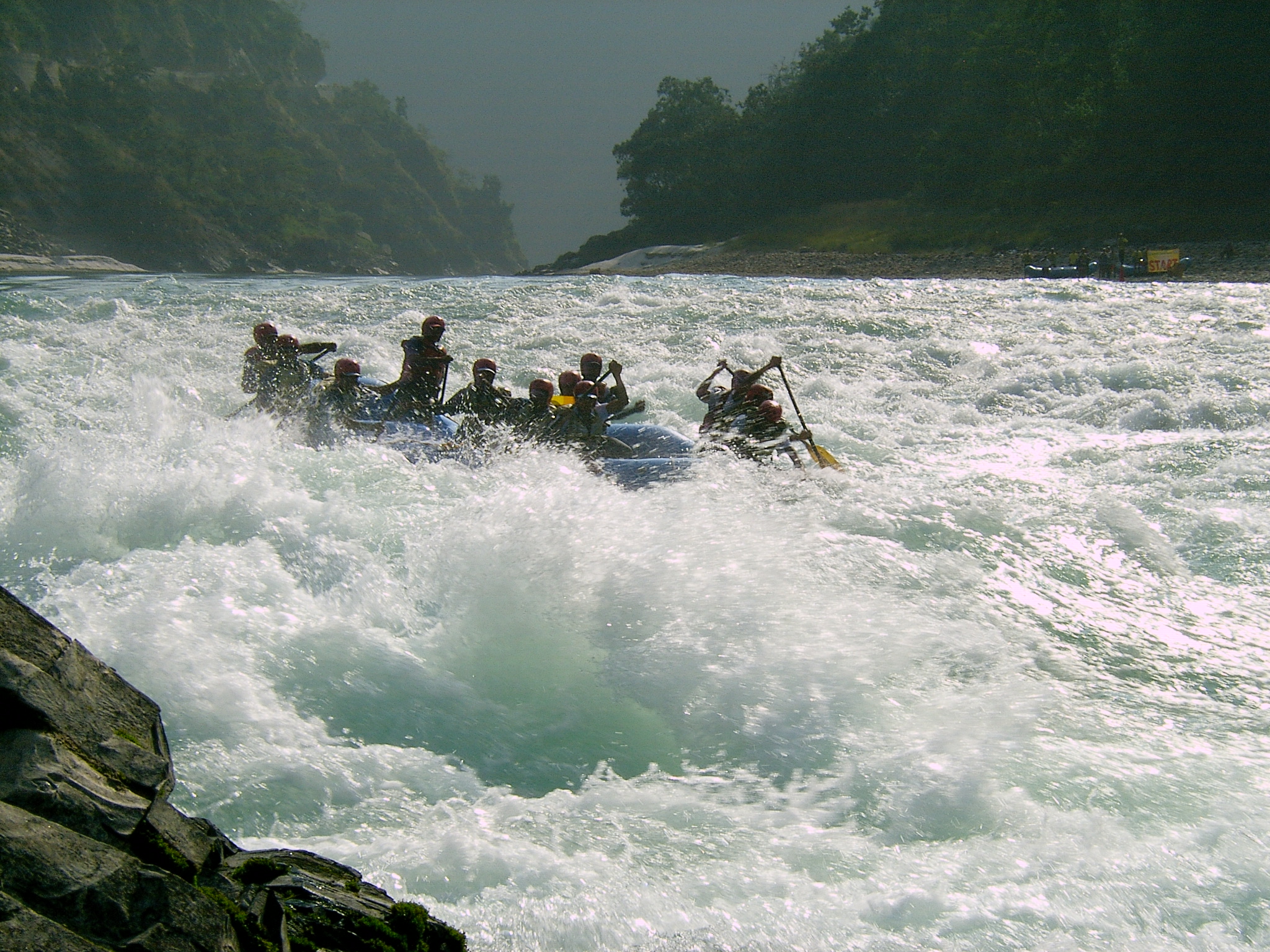 Scenic river rafting